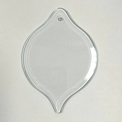 Clear Ornament Shape Bevel with hole #ST05