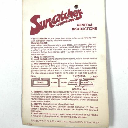 Pre-Cut Glass Kit - Stocking Suncatcher - Image 2