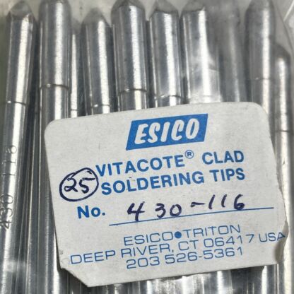 Esico 1/4" Pointed Soldering Iron Tip #430-116 - Image 3