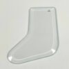Clear Stocking Shape Bevel with hole #ST02