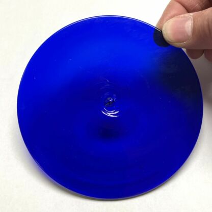 Rondel Handblown Glass 4" Cobalt Blue RB4403 - Image 2