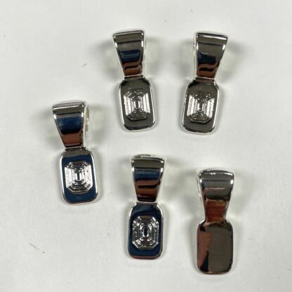 Silver Plated Smooth Bails-BLB-005 - Pkg 5 pc.