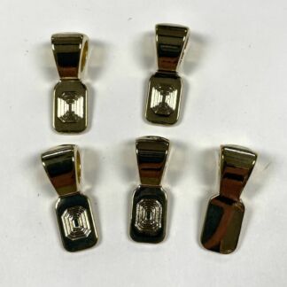 Gold Plated Smooth Bails-BL-006 - Pkg 5 pc.