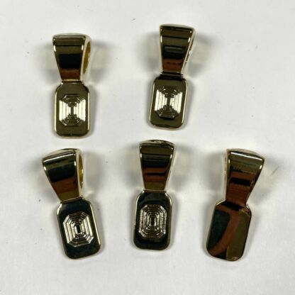 Gold Plated Smooth Bails-BL-006 - Pkg 5 pc.