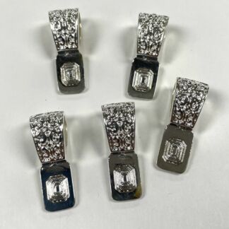 Silver Plated Moroccan Bails-BLB-02 - Pkg 5 pc.