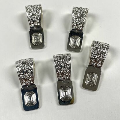 Silver Plated Moroccan Bails-BLB-02 - Pkg 5 pc.