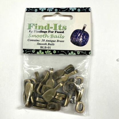 Antique Brass Smooth Bails-BLB-01 - Pkg 20 pc.