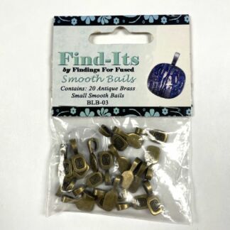 Antique Brass Smooth Bails-BLB-03 - Pkg 20 pc.
