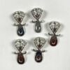 Silver Plated Large Fancy Bail-JL-K622 Set of 5