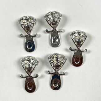 Silver Plated Large Fancy Bail-JL-K622 Set of 5