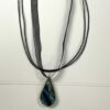 18" Organza Ribbon & Cord Necklace Black- 10 pc. JL48A - Image 2