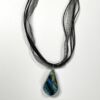 18" Organza Ribbon & Cord Necklace Black/Grey- 10 pc. JL48B - Image 2