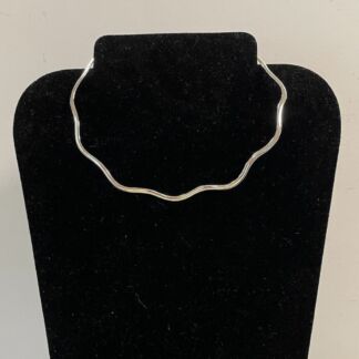 Silver Colored Choker Necklace -#JL401A