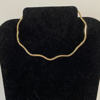 Gold Colored Choker Necklace -#JL401B