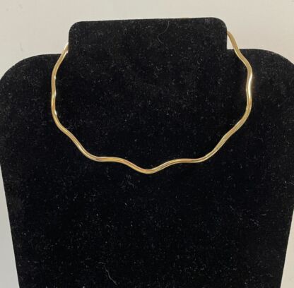 Gold Colored Choker Necklace -#JL401B