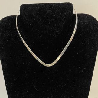 Silver Plated Choker Necklace -#JL402A
