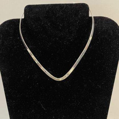Silver Plated Choker Necklace -#JL402A