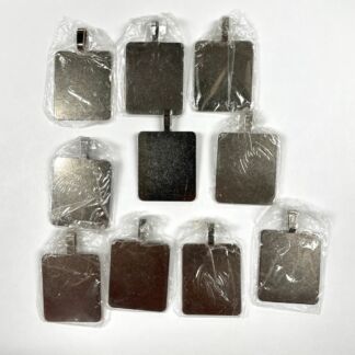 Nickel Large Flat Bail- 10 pc. JL56