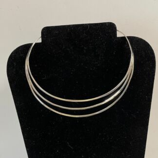 Silver Plated Choker Necklace -#JL62