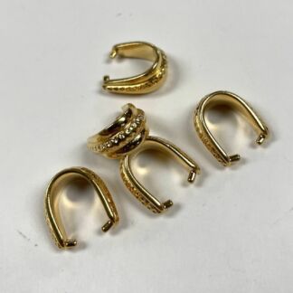 Gold Pendant Bail #JL-783 Set of 5
