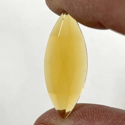Pointed Faceted Jewel OV2711-02- 11mm x 27mm Amber - Image 2