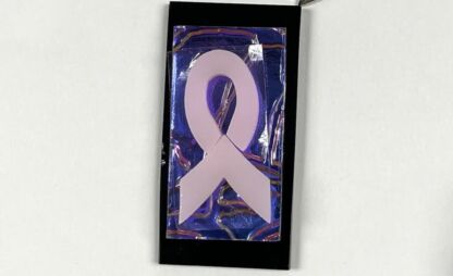 Pink Ribbon Dichroic Pendant Kit #JL925 - Image 3