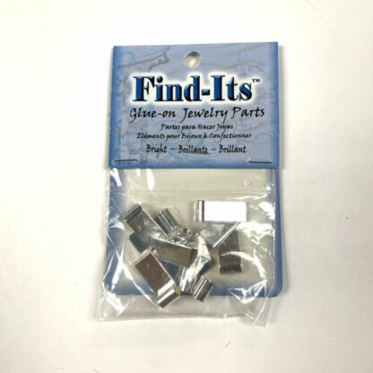 Large Sterling Silver Plated Tube Bails- Pkg 10pc. -TT-01 - Image 3