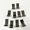 Large Sterling Silver Plated Tube Bails- Pkg 10pc. -TT-01