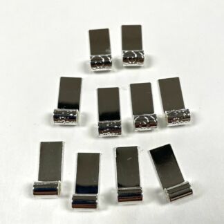 Large Sterling Silver Plated Tube Bails- Pkg 10pc. -TT-01