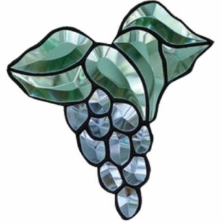 Blue/Green Grape Beveled Glass Cluster GST 104C
