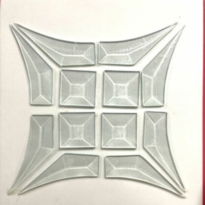 Clear Beveled Glass Cluster - CH314