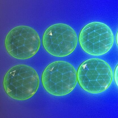 Faceted 30mm Round Jewel FR30-313 Vaseline Yellow - Image 2