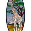 Tan/Grey/Clear Small Giraffe Beveled Glass Cluster GST 146C - Image 2