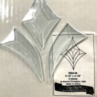 Clear Beveled Glass Cluster - 8502-08