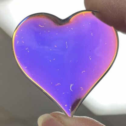 Dichroic Heart 40mm Jewel- Clear DH3601