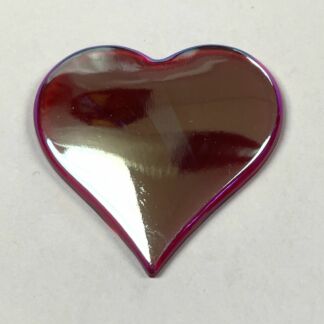 Dichroic Heart 40mm Jewel- Red DH3610