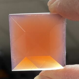 Faceted Square 25mm Jewel - Pink Opal FQ25-17