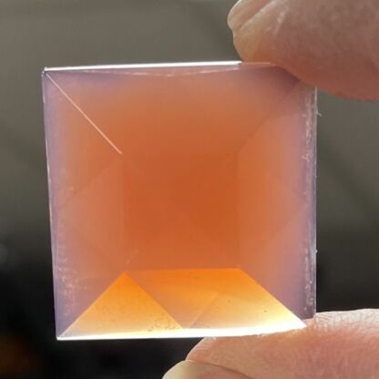Faceted Square 25mm Jewel - Pink Opal FQ25-17