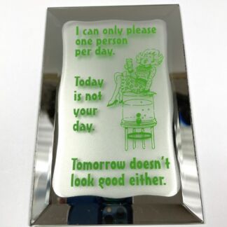 94067CF Please One Person Per Day Beveled Mirror