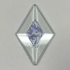 A Dichroic Diamond Bevel Glass 1 1/2" x 2 1/2" Glue Chip DP120 - Image 2