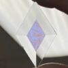 A Dichroic Diamond Bevel Glass 1 1/2" x 2 1/2" Glue Chip DP120 - Image 3