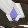 A Dichroic Diamond Bevel Glass 1 3/4" x 3" Glue Chip DP180 - Image 2