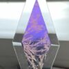 A Dichroic Diamond Bevel Glass 2" x 6" Glue Chip DP200 - Image 2