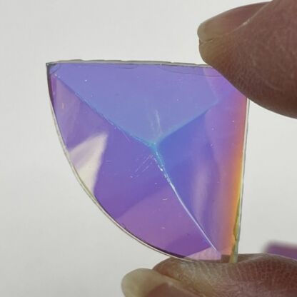 A Dichroic Quarter Round Bevel Glass 1" x 1" DQ111