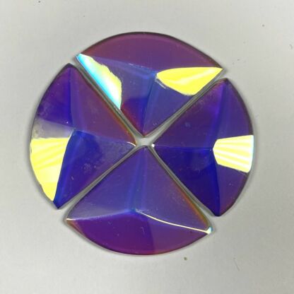 A Dichroic Quarter Round Bevel Glass 1" x 1" DQ111 - Image 3