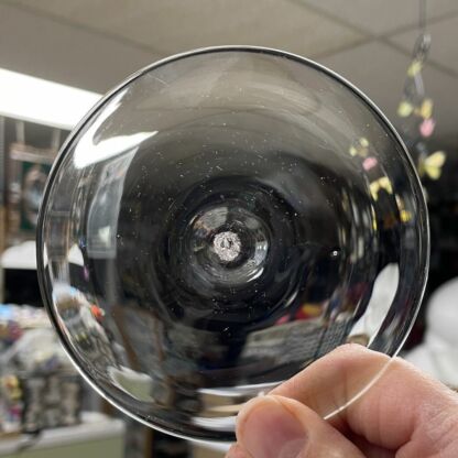 Rondel Handblown Glass4" Clear RB4405