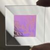 A Dichroic Square Bevel Glass 2" x 2" Glue Chip SP250 - Image 3