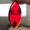 Red 20mm x 42mm Pointed Faceted Jewel #399-10