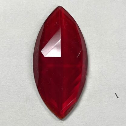 Red 20mm x 42mm Pointed Faceted Jewel #399-10 - Image 2