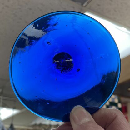 Rondel Blenko Handblown Glass 4" Cobalt Blue BL101 - Image 2